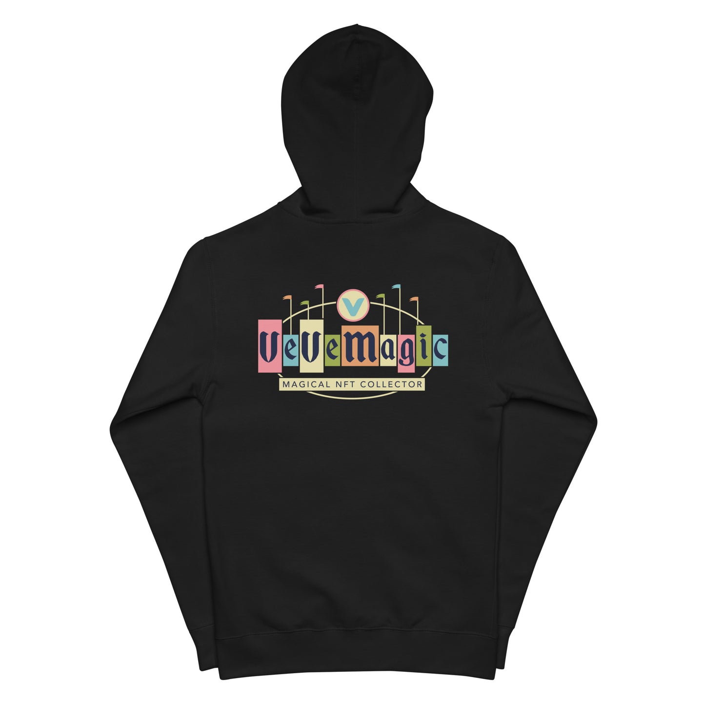 Unisex VeVeMagic fleece zip up hoodie