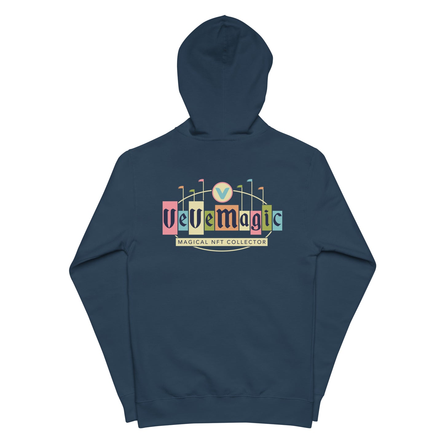 Unisex VeVeMagic fleece zip up hoodie