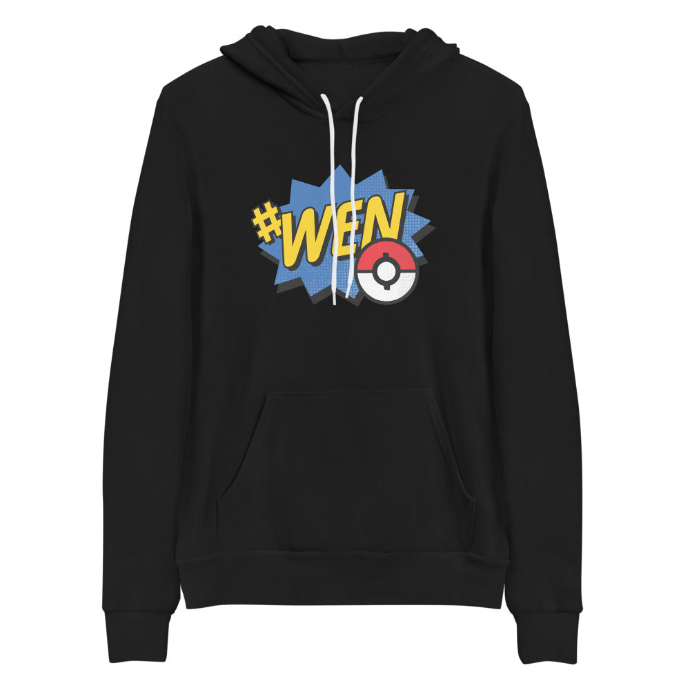 black Veve Collectables Wen Pokemon Logo unisex hoodie