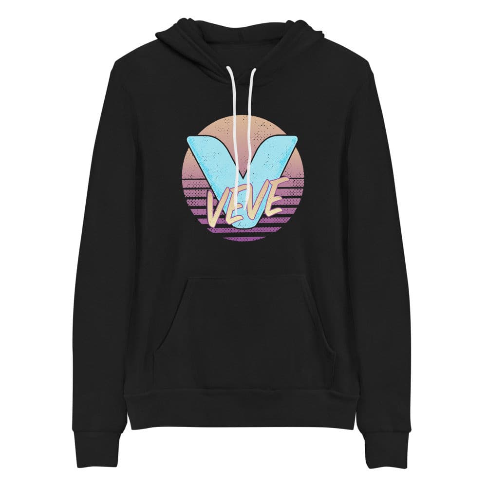 black Veve Collectables Retro Logo unisex hoodie