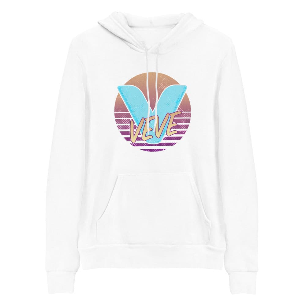 white Veve Collectables Retro Logo unisex hoodie
