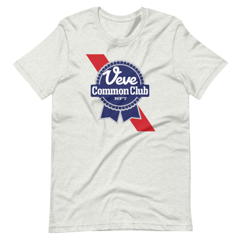 light heather grey Veve Collectables PBR Blue Ribbon Logo t-shirt