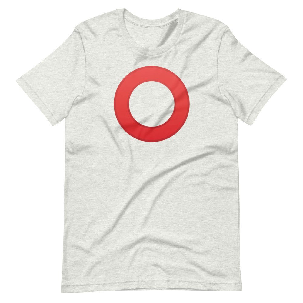 White Ecomi OMI Red Circle Logo t-shirt
