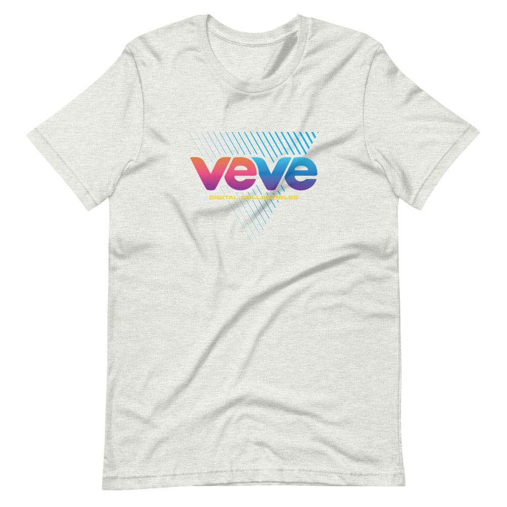 heather light grey Veve Collectables Vaporwave Logo t shirt