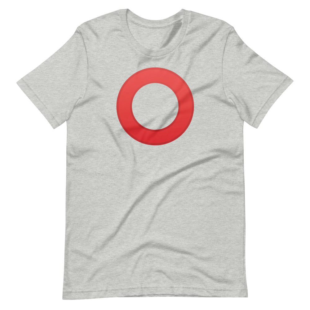 Light Grey Ecomi OMI Red Circle Logo t-shirt