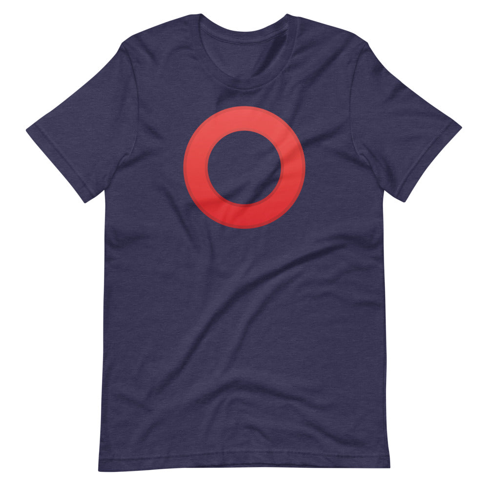 Navy Blue Ecomi OMI Red Circle Logo t-shirt