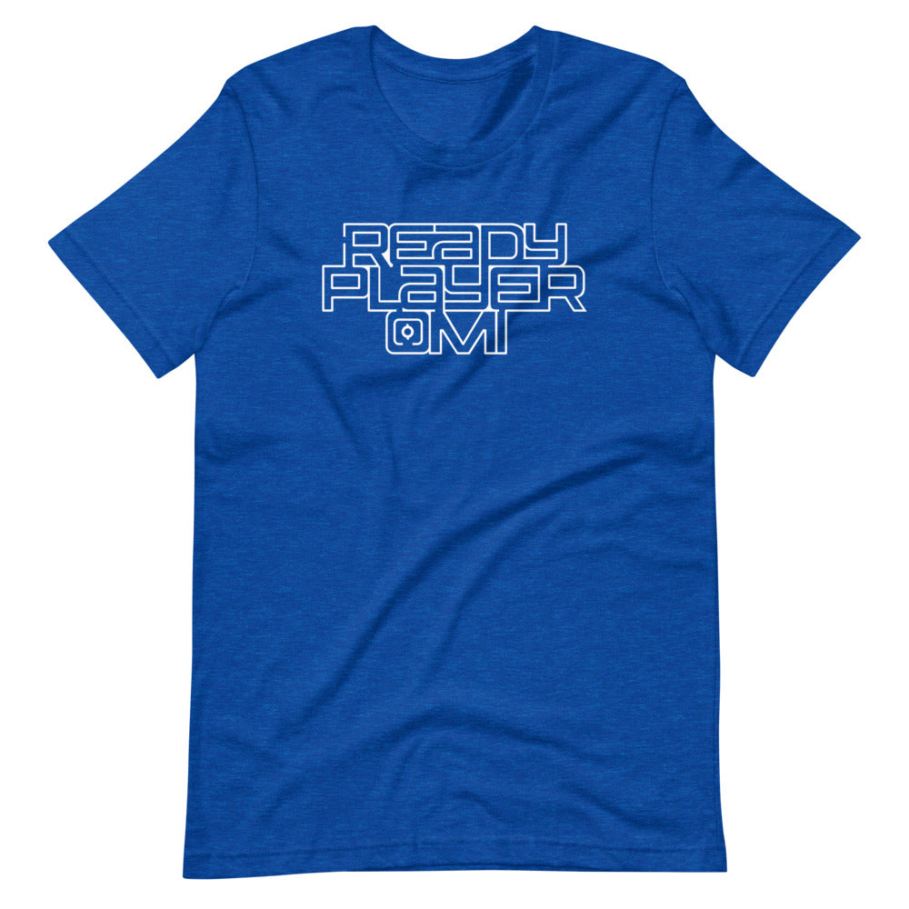 heather blue Ready Player OMI Logo t-shirt