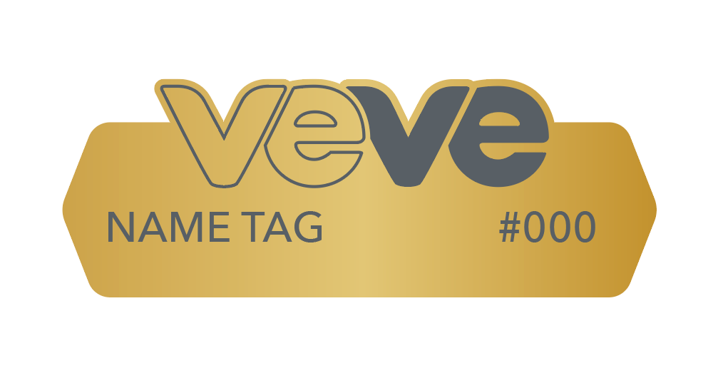 VeVe Gold Logo Name Badge