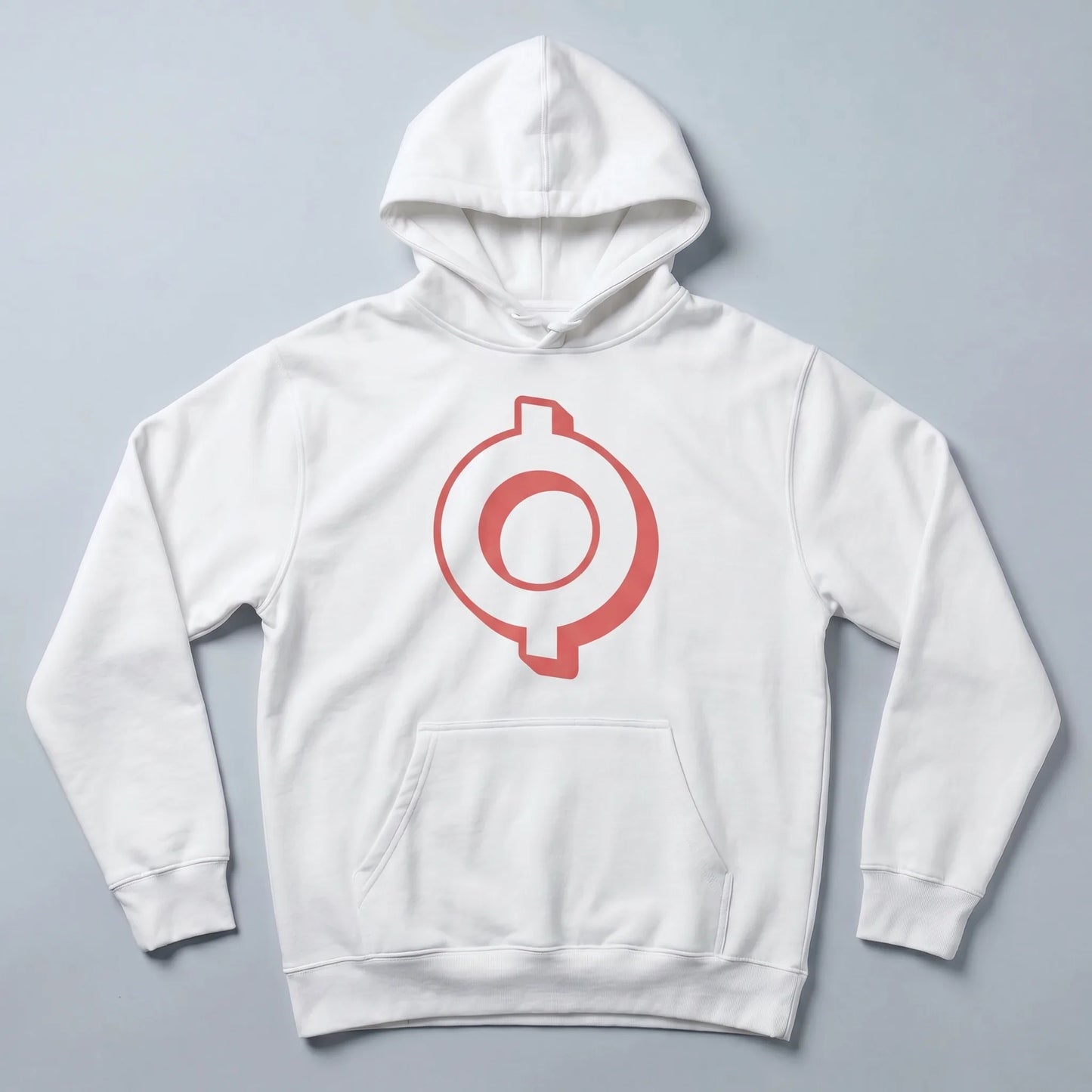Omi Token Logo Premium Hoodie — fandom collecting hoodie from Common Club, OMI symbol flat lay