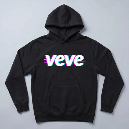 VeVe Logo Glitch Premium Hoodie