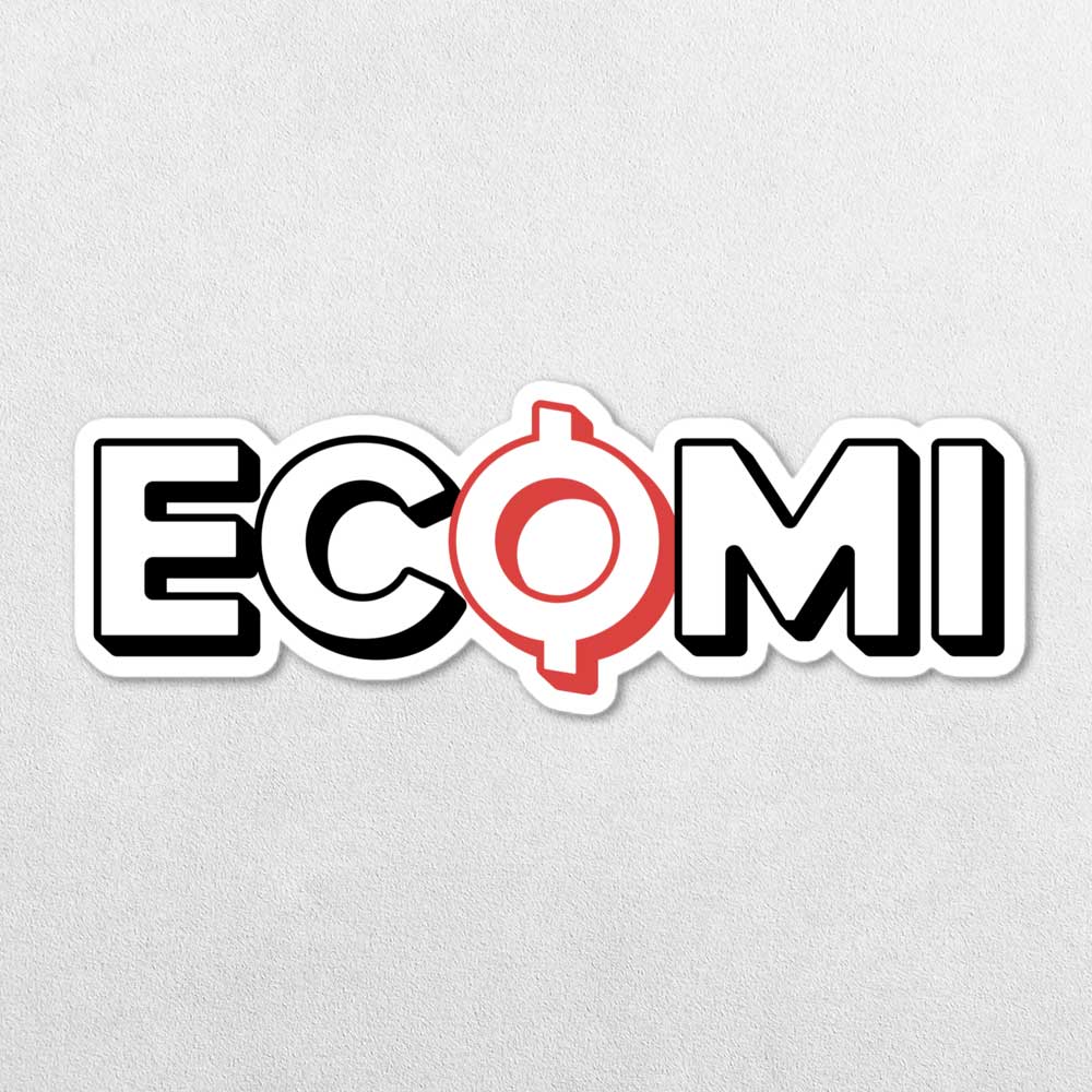 Ecomi Text Logo sticker.