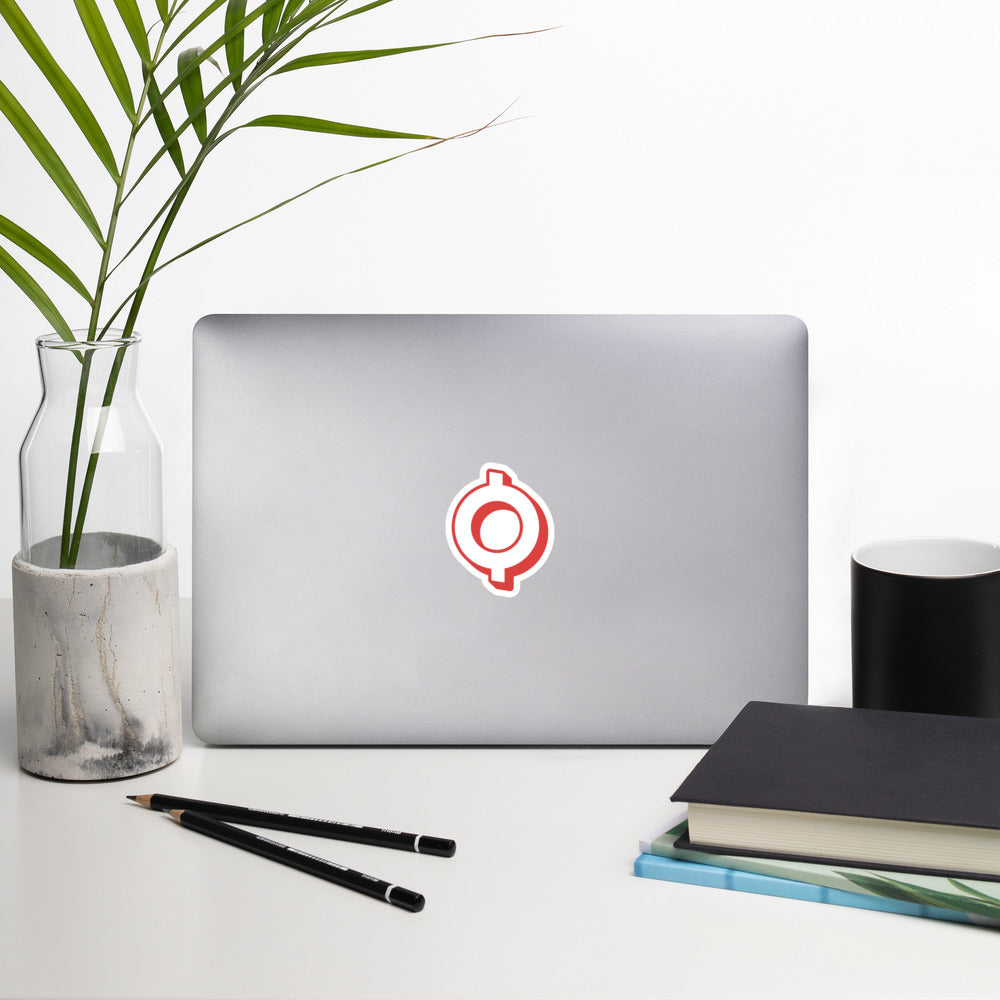 Veve OMI Logo token Sticker on Laptop 