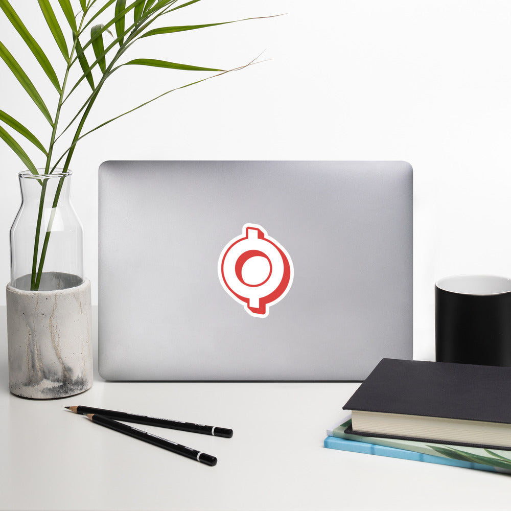 Veve OMI Logo token Sticker on Laptop 