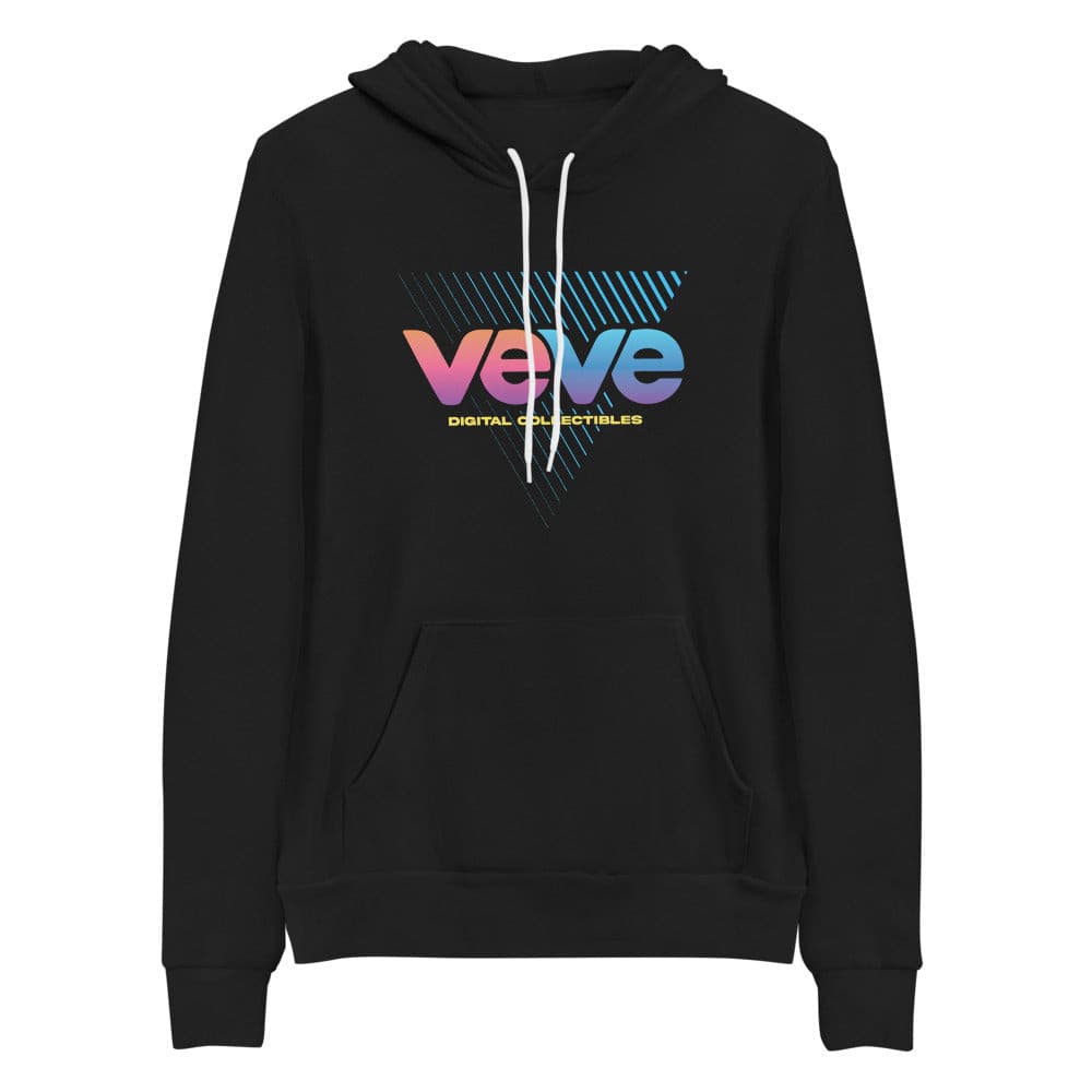 black Veve Collectables Vaporwave Logo unisex hoodie