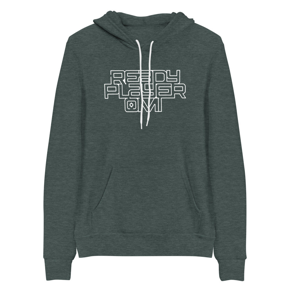 heather forest green Ready Player OMI Logo unisex hoodie