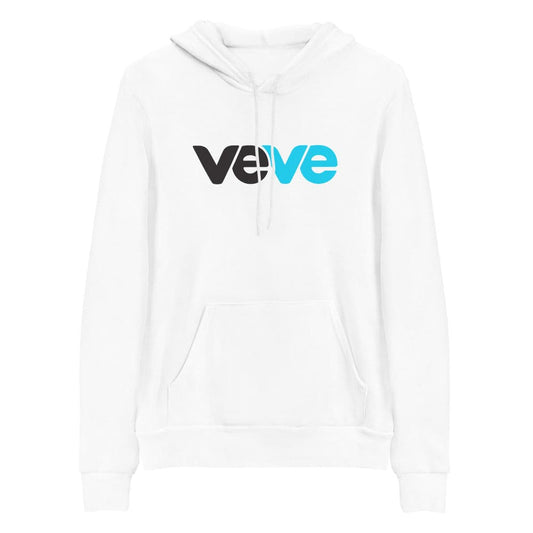 white Veve Digital Collectables Logo Unisex hoodie