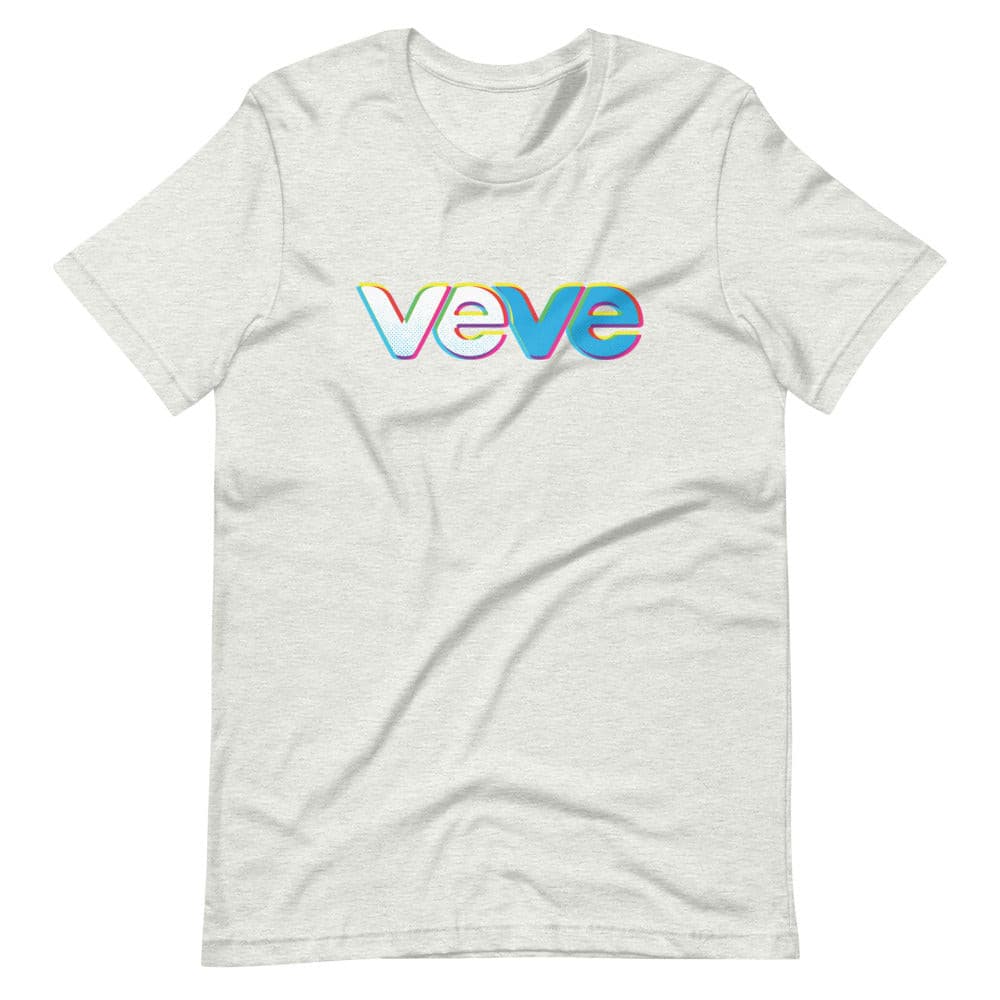 light heather grey Veve Collectables Primary Glow Logo t-shirt