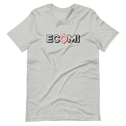 Heather grey Ecomi Text Logo t-shirt