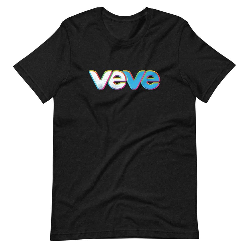 black Veve Collectables Primary Glow Logo t-shirt