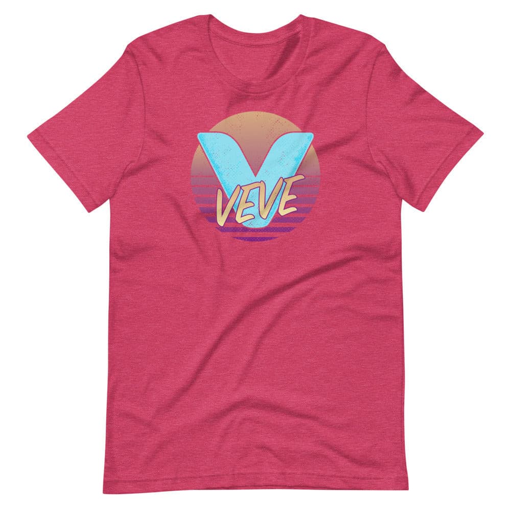 heather red pink Veve Collectables Retro Logo t-shirt