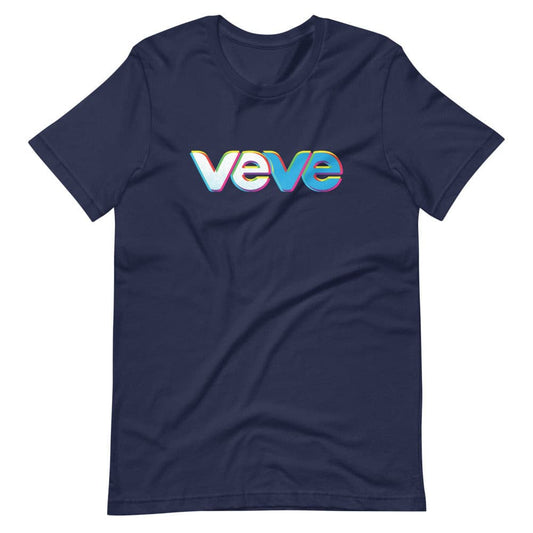 navy blue Veve Collectables Primary Glow Logo t-shirt