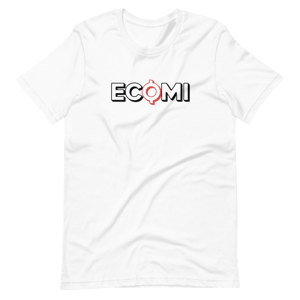 white Ecomi Text Logo t-shirt